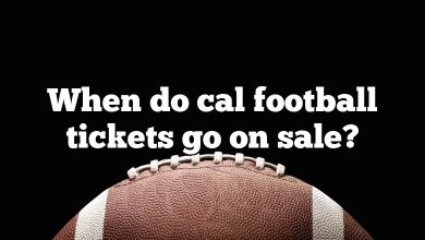 When do cal football tickets go on sale?