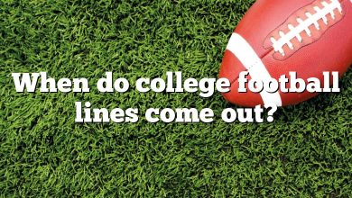 When do college football lines come out?