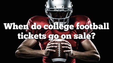 When do college football tickets go on sale?