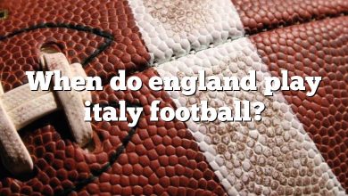 When do england play italy football?