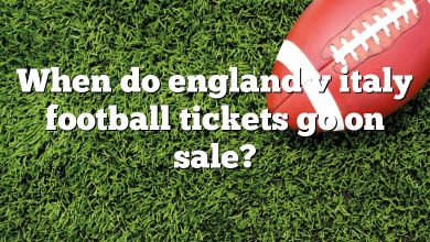 When do england v italy football tickets go on sale?