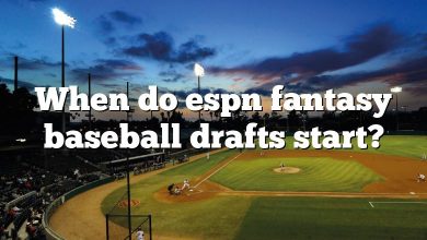 When do espn fantasy baseball drafts start?