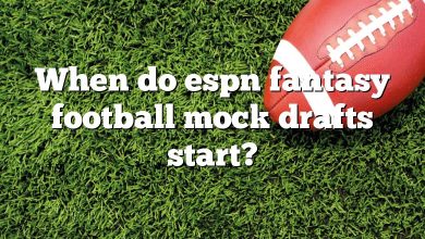 When do espn fantasy football mock drafts start?