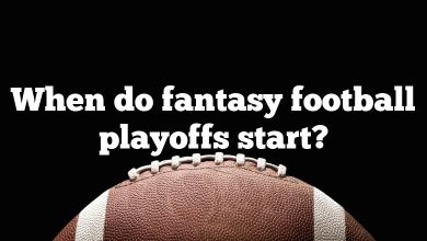 When do fantasy football playoffs start?