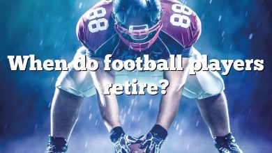 When do football players retire?