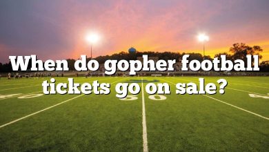 When do gopher football tickets go on sale?