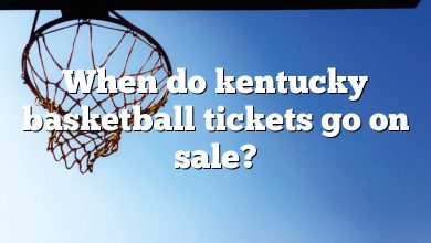 When do kentucky basketball tickets go on sale?
