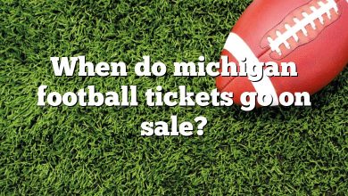 When do michigan football tickets go on sale?
