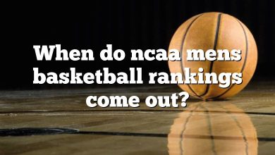 When do ncaa mens basketball rankings come out?