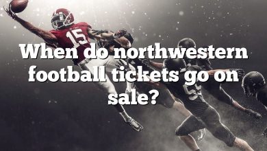 When do northwestern football tickets go on sale?