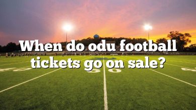 When do odu football tickets go on sale?