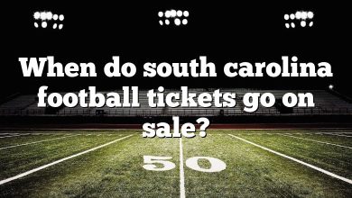 When do south carolina football tickets go on sale?