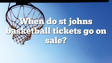 When do st johns basketball tickets go on sale?