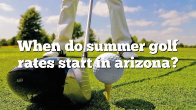 When do summer golf rates start in arizona?
