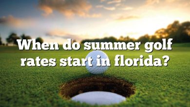 When do summer golf rates start in florida?