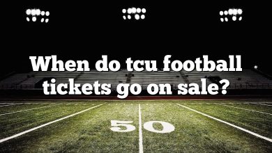 When do tcu football tickets go on sale?
