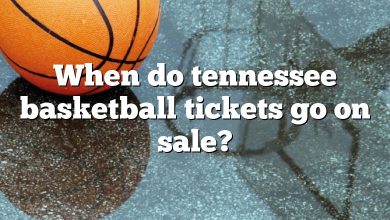 When do tennessee basketball tickets go on sale?