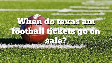 When do texas am football tickets go on sale?