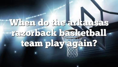 When do the arkansas razorback basketball team play again?
