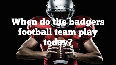 When do the badgers football team play today?