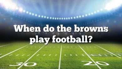 When do the browns play football?