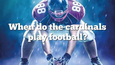 When do the cardinals play football?