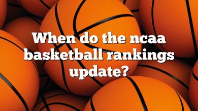 When do the ncaa basketball rankings update?