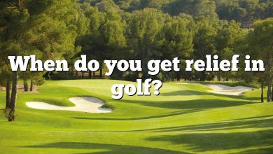 When do you get relief in golf?