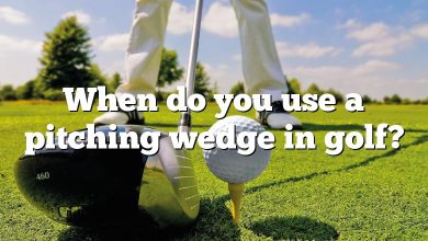 When do you use a pitching wedge in golf?
