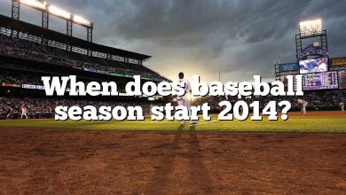 When does baseball season start 2014?