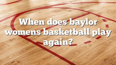 When does baylor womens basketball play again?