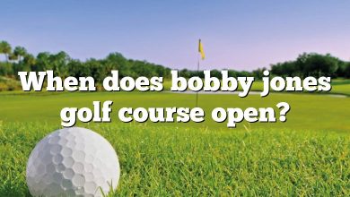 When does bobby jones golf course open?