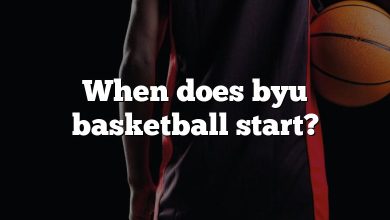 When does byu basketball start?