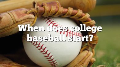 When does college baseball start?