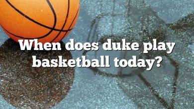 When does duke play basketball today?