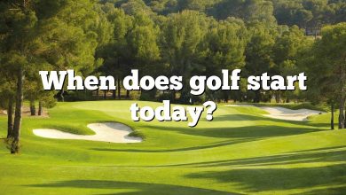 When does golf start today?