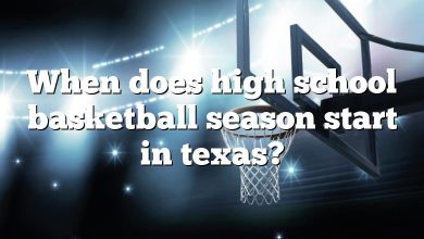 When does high school basketball season start in texas?