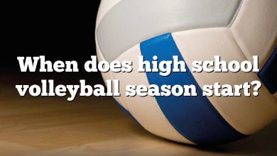 When does high school volleyball season start?