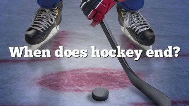 When does hockey end?