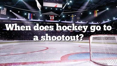 When does hockey go to a shootout?