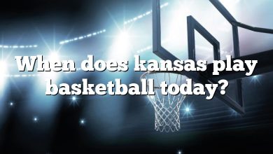 When does kansas play basketball today?