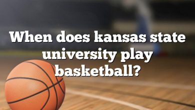 When does kansas state university play basketball?