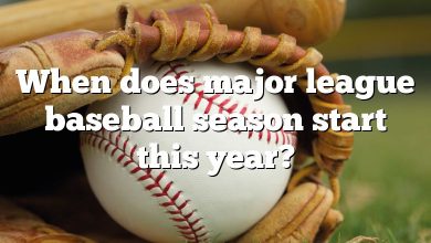 When does major league baseball season start this year?