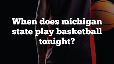 When does michigan state play basketball tonight?