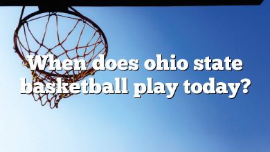 When does ohio state basketball play today?