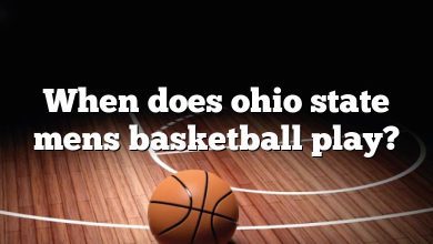 When does ohio state mens basketball play?