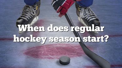 When does regular hockey season start?