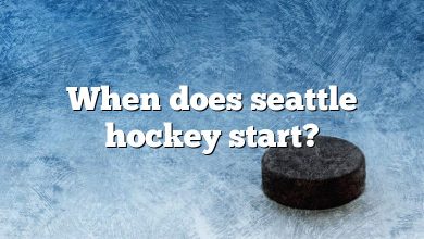 When does seattle hockey start?