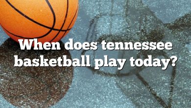 When does tennessee basketball play today?