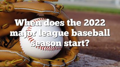 When does the 2022 major league baseball season start?